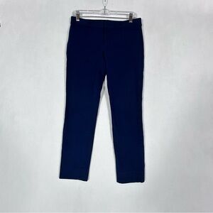 Banana Republic Blue Sloan Pant Women’s 2 Navy Work Casual Ponte Skinny Mid Rise